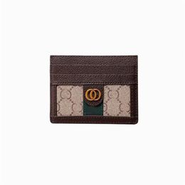 5A Luxury Designer Card Holder Origina G High Quality Genuine Leather Women Men Purses Credit Coin Mini Wallet Bag246K