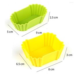 Storage Bottles 3Pcs Safe Colored Silicone Vegetable Cups Reusable Food Division Dish Cup Compartments