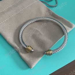 Klasik Kablo Aşk Bilezikler Erkekler Tasarımcı Bilezik Hiphop Popüler Helix Wire Girlfriend Metals Kadın Bangle Twisted zarif bilezik açık hava pulsera ZB026 F23