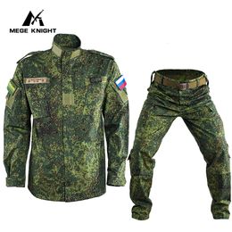 Mens Tracksuits Mege Russion Military Uniform Russian Camouflage Tactical Equipment Men Outdoor Winter Working Clothing Army Visikov 230815