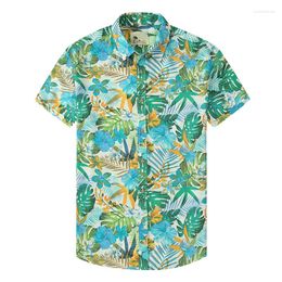 Men's Casual Shirts Lemon Hawaiian 3D Plants Floral Print Short Sleeve Beach Harajuku Tops Loose Male Female Clothing Blouses