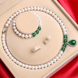 Pendant Necklaces S925 Silver Natural Pearl Necklace For Women To Give To Mother To Girlfriend For Women's Day Mother's Day Birthday Gift 230815