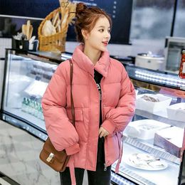 Women's Down Parkas Short collar jacket sweet winter jacket women's casual thick warm women's solid jacket Z230817