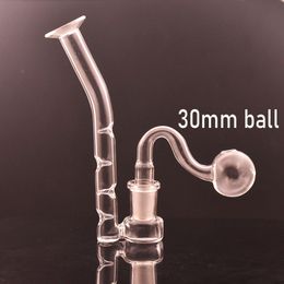 Free Ship 14mm Female Connector Glass Hookah Nozzle Arc Adapter with Concave Hole J Hook Adapter for Ash Catcher Bong with 30mm Ball Glass Oil Burner Pipe