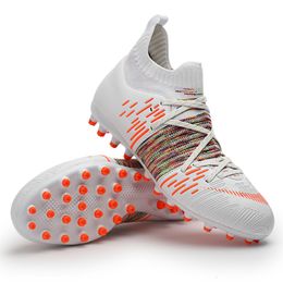 Männer Boots Schuhe Kinder Fußball Fußballkleid Stollen Rasen trainieren Hochtop-Knöchel Sport Sneaker Qualität AG FG Innengröße 34-45 230815 425