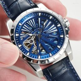 Wristwatches Oblvlo For Mens Watch Japan Nh70a Mechanical Flywheel Self-wind Automatic Sport Wristwatch Sapphire Crystal Luminous