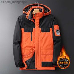 Men's Jackets Men's large-sized jacket winter 2023 jacket oversized jacket wool down insulation park men's 9XL large 8XL hooded waterproof jacket men's Z230816