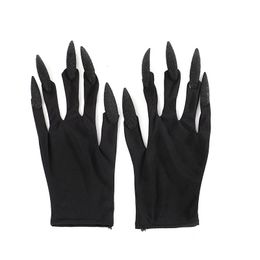 Halloween Toys Creative Costume Party Decorations Stage Props Accessories for Performance and Black Gold Glitter Nail Gloves 230816