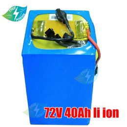 72V 40Ah Li-ion battery Pack lithium battery pack with 50A BMS for ebike and tricycle + 5A charger