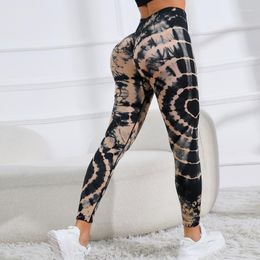 Active Pants Leggings Womens Gym Seamless Tie Dye For Yoga Push Up Workout Sports Legging Fitness High Waist Tights Ladies Clothing