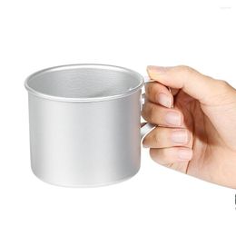 Cups Saucers 1PC 300ML Camping Coffee Mug Aluminium Travel Water Milk Tea Cup Home Kitchen Bar Drinkware Desktop Accessories Portable