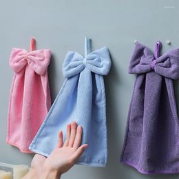 Towel Arrival Cartoon Bowknot Hand Household Kitchen And Bathroom Absorbent Hangable