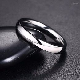 Wedding Rings 3mm Mens Dome Ring In Stainless Steel Comfort Fit Engagement Band