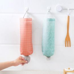 Storage Bags Kitchen Wall Dispenser Organiser Garbage Grocery Door And Window Hanging Type Canvas Bag Packaging Pouches