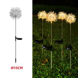 Dandelion Solar Garden Lights Waterproof Outdoor DC12V LED lawn lamp Warm White for Courtyard Pathway Flowerbed Patio Lawn Decor