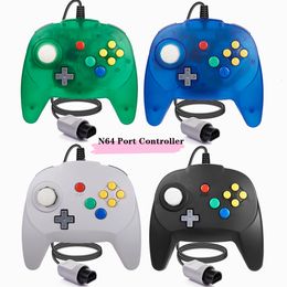 Game Controllers Joysticks Version 2 Pack for N64 Controller Mini pad Joystick N 64 Console Plug Play Design from Japan 230816