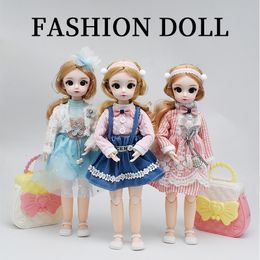 Dolls 30cm 16 BJD Doll Anime Princess Fullset Clothes Shoes Figure Model Joint Movable Fashion Cute Mini For Girls Birthday Gift 230816