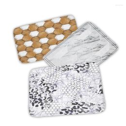 Carpets Bohemian Modern Bathroom Marble Cube Kitchen Mat Bedroom Doormat Home Non-slip Simple Luxury Living Room Stairs Soft Carpet
