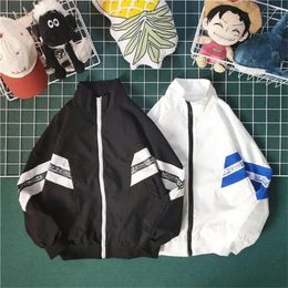 Men's Jackets Oversized Harajuku Hip-Hop Trendy Sports Men Jacket Loose Colour Block Ins Couple Student Baseball Uniform Coat