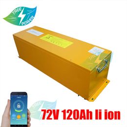 72V 120Ah lithium ion li-ion 3.7V battery pack BMS 20S for electric motorbike EV RV+Charger