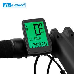 Bike Computers INBIKE Wireless Bicycle Computer with Speed Cadence Waterproof MTB Mountain Backlight Speedometer Odometer LCD Display 230815