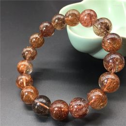 Strand Wholesale Natural Copper Hair Crystal Red Color Bracelet Fashion Jewelry Women Girl Gift Charm
