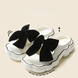 Slippers 2023Women's Baotou Summer Thick Soled Anti-skid Indoor Outdoor Beach Shoes Leisure Garden Lovely Fairy Sandals Zapatos
