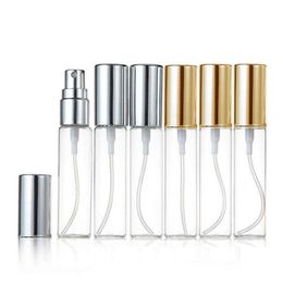 Mini Fine Mist Clear 10ml 1/3OZ Atomizer Glass Bottle Spray Refillable Fragrance Perfume Empty Scent Bottle W/ Aluminium Sprayer Mwatm