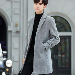 Men's Suits Four Seasons British Fashion Comfortable Woollen Coat Formal Atmosphere Casual