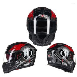 Motorcycle Helmets DOT Approved Full Face Helmet Motocross Double Lens Riding Racing Casco Moto Crash
