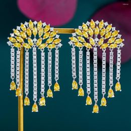 Stud Earrings SORAMOORE Luxury Waterdrops For Women Bridal Wedding Engagement Jewelry Attend Dinner Reception Fashion