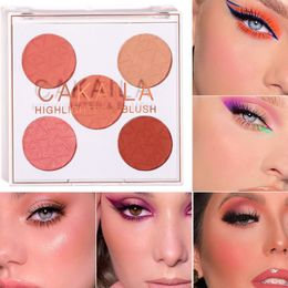 Blush 2023 Five Colour Powder Blusher Matte Carmine Makeup Palette Contour and Highlighter 230815