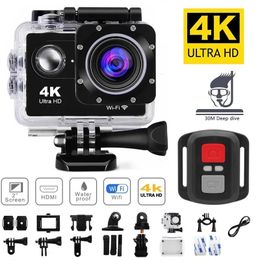 Weatherproof Cameras 4K Action Camera 1080P30FPS WiFi 20" 170D Underwater Waterproof Helmet Video Recording Sports Outdoor Mini Cam 230816