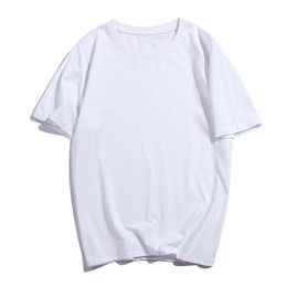 YBH DT001 # 180G T-shirt a collo rotondo di cotone pettinato