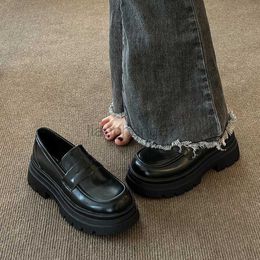 Dress Shoes Shallow Mouth Casual Woman Shoe Slip-on Autumn Oxfords Female Footwear Loafers With Fur British Style Clogs Platform Round Toe SL0816