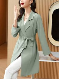 Women's Trench Coats 2023 Sunscreen Clothing Medium And Long Shirt Sleeve Air-Conditioned Cardigan Thin Windbreaker Coat Z121