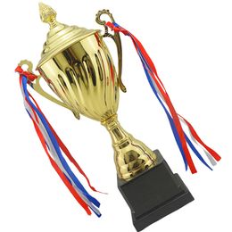 Decorative Objects Creative Trophy Basketball Kids Winner Trophies Reward Chic Children Metal Award Tournaments Toy Cup 230815