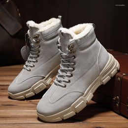 Boots 2023 Men Waterproof Lace Up Military Winter Ankle Lightweight Shoes For Casual Non Slip