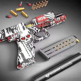 Soft Bullet Toy Guns For Kids Girls Shell Ejection Gun Pistol Boys Birthday Gift T230816