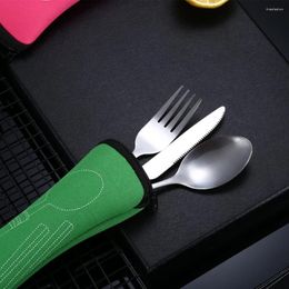 Dinnerware Sets 1PC Tableware Bag Washable With Zipper Cutlery Kit Case Portable Pouch For Dinner Household Tool Travel Spoon Items Set