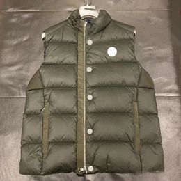 Designer Men gilet da donna Distintivo da ricamo con cerniera con cerniera manica a maniche Coppia di giubbotti addensati uomini caldi giretto giubbotto inverno