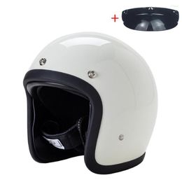 Motorcycle Helmets 3/4 Open Face Helmet Man Women&COCasco Para Moto Capacetes Fibre Glass Casque Scooter Jet Safety Helm