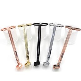 Stainless Steel Snuffers Candle Wick Trimmer Rose Gold Sliver Metal Candle Scissors Cutter Candle DIY Oil Lamp Trim scissor Cutter for Home Birthday Party