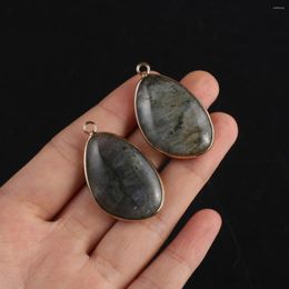 Pendant Necklaces Natural Stone Sparkling Partial Water Drop High Quality DIY Earrings Necklace Jewellery Accessories Gift