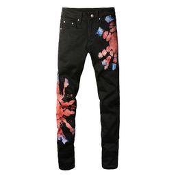 Miri Jeans Mens Designer Jeans Top Quality Letter Embroidery Logo Motorcycle Denim Pants Baggy Ksubi Jeans Fashion Holes Hip Hop Street Trousers Size 28-40 FMET