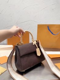 Designer Luxury Bag Women's Crossbody Bag Single Shoulder Bag Wallet Wide Shoulder Strap Leather Ageing Pattern