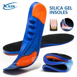 Shoe Parts Accessories Sports Elastic memory Silicone Gel Insoles and Shoe Inserts for Women and Men Breathable shoes Pad 230816