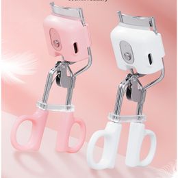 Eyelash Curler Private Label Mini Beauty Make Up USB Rechargeable Electric Intelligent Heating Portable Heated 230815