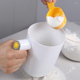 Baking Tools Handheld Electric Flour Sieve Icing Sugar Powder Stainless Steel Screen Cup Shaped Sifter Kitchen Pastry Cake Tool