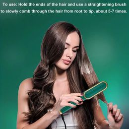 The Ultimate Hair Styling Tool: Ionic Hair Straightener Comb - Straighten & Curl Without Damage!